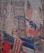 Childe Hassam Allies Day, May 1917 oil